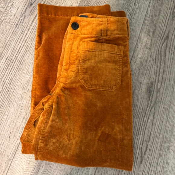 The Colette Cropped Bronze Wide-Leg Pants Maeve Corduroy Anthropologie  25 NEW! - Picture 4 of 6